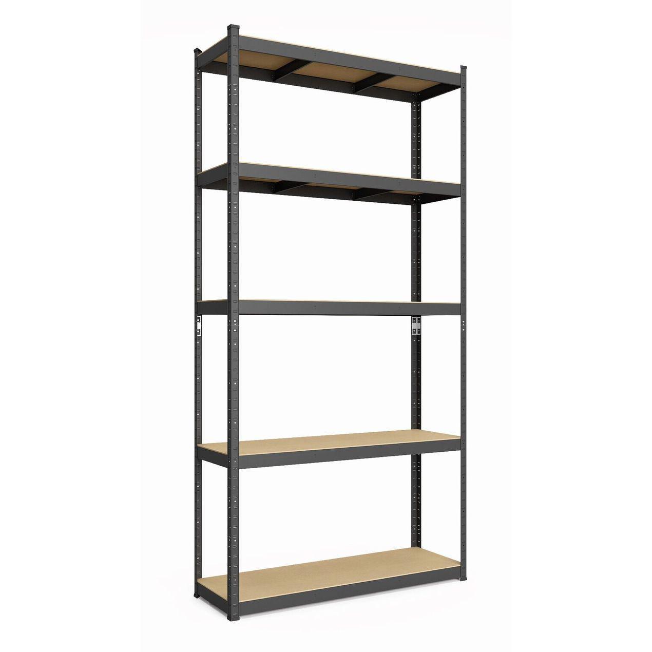 Стелаж Бюджет КД 1800х1200х300 Міткас, 150 кг/полицю, 5 полиць, ДСП, фарбований, металевий