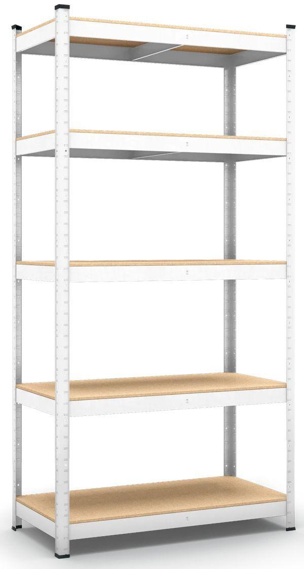 Стелаж Бюджет ОМ 1800х1100х400 Міткас, 150 кг/полицю, 5 полиць, МДФ, оцинкований, металевий