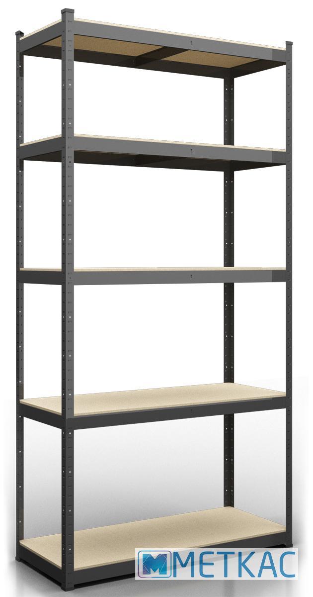 Стелаж Стандарт КД 2200х1100х450 Міткас, 220 кг/полицю, 5 полиць, ДСП, фарбований, металевий, поличний