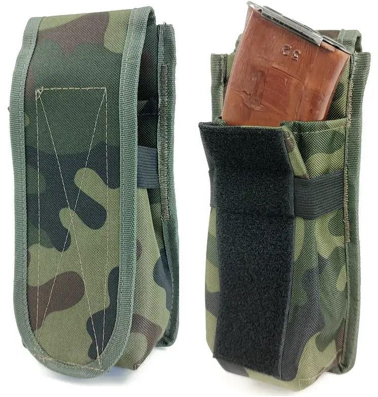 Підсумок закритий одинарний для 2 магазинів АК Cordura мультикам (LE2963)