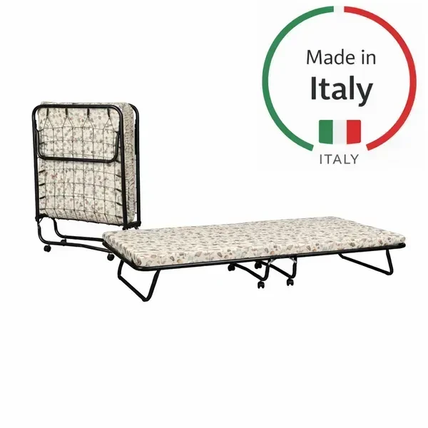 Розкладачка на панцирній сітці 80х190 матрац 7см