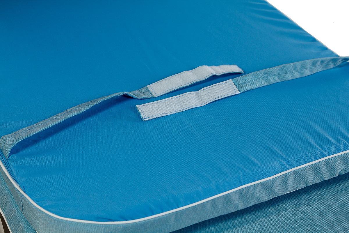 Матрац BORA BORA 194x58х5см, Синій, Поролон, Тканина тексілк 649/306 синій меланж