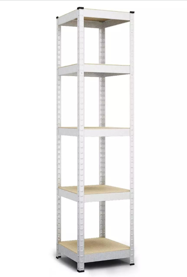 Стелаж Бюджет ОМ 1800х400х400 Міткас, 175 кг/полицю, 5 полиць, МДФ, оцинкований, металевий