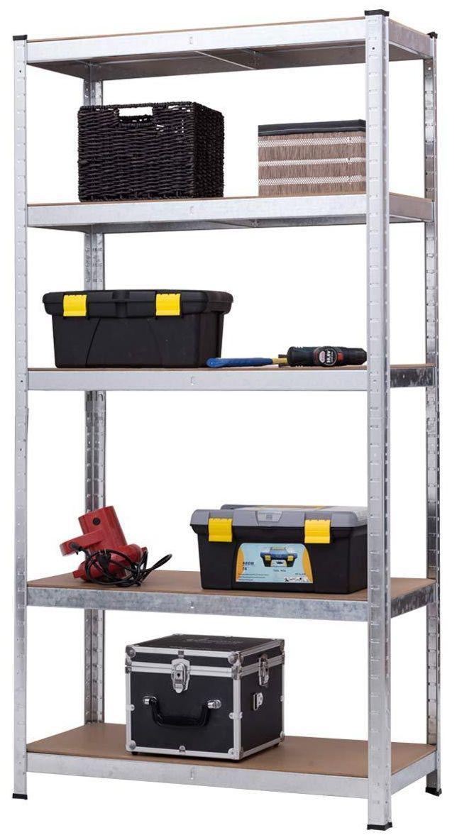 Стелаж Бюджет ОД 1800х750х400 Міткас, 175 кг/полицю, 5 полиць, ДСП, оцинкований, металевий, (JP-KONTAKT)