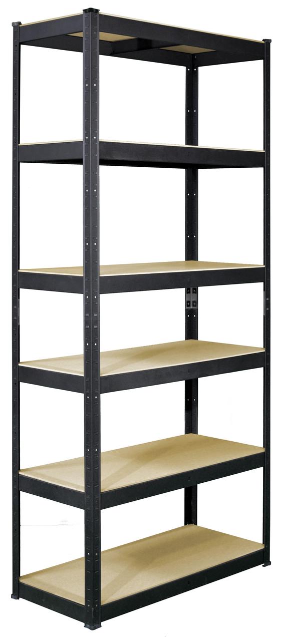 Стелаж Стандарт КМ 2400х1200х400 Міткас, 220 кг/полицю, 6 полиць, МДФ, фарбований, металевий