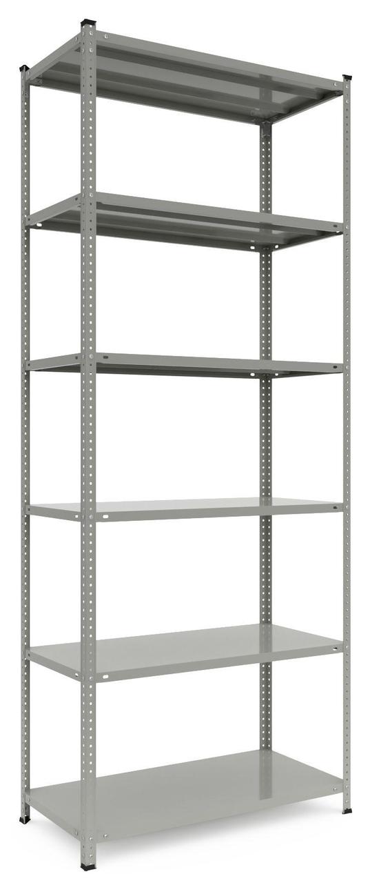 Стелаж Атлант КС 2500х1200х500 Міткас, 125 кг/полицю, 6 полиць, металеві полиці, фарбований