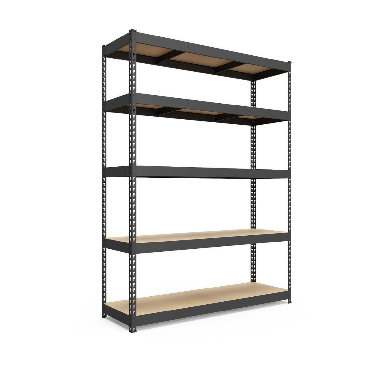 Стелаж Титан КД 2160х1800х800 Міткас, 250 кг/полицю, 5 полиць, ДСП, фарбований, металевий