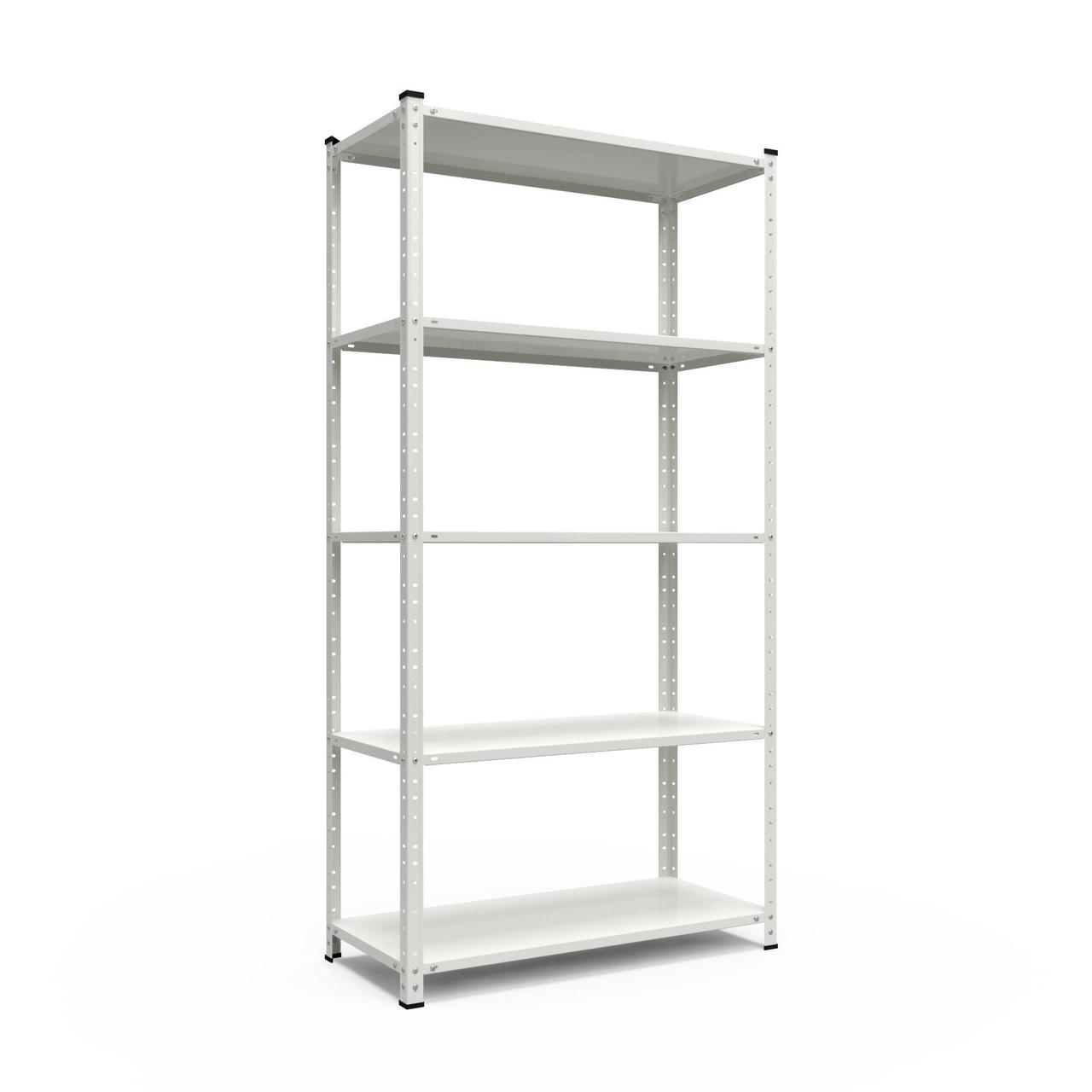 Стеллаж Элегант-2 1840х950х440 Меткас , 50 кг/полку, 5 полок, крашенный, металлический
