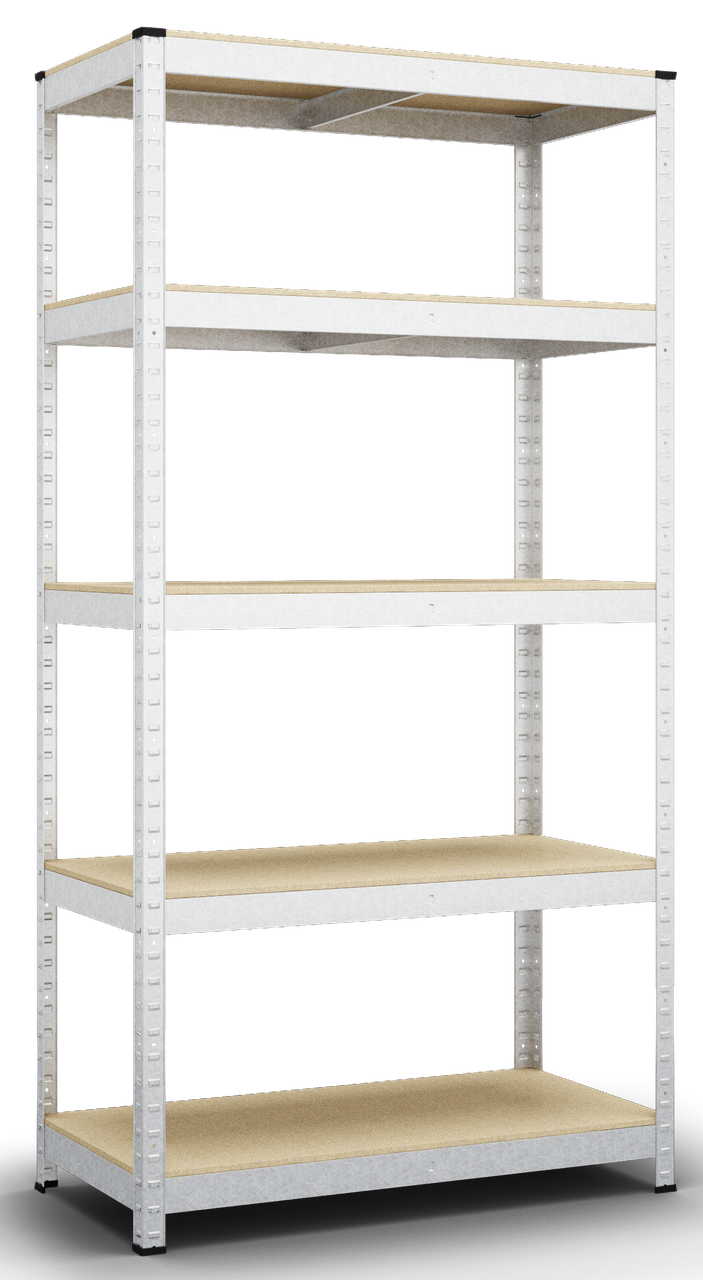 Стелаж Бюджет ОМ 2000х900х500 Міткас, 175 кг/полка, 5 полиць, МДФ, оцинкований, металевий