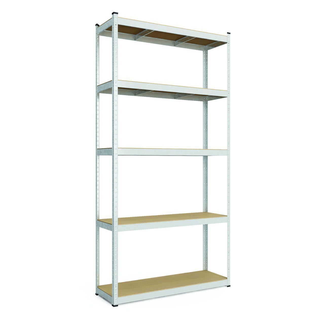 Стелаж Бюджет ОД 1800х1200х300 Міткас, 150 кг/полицю, 5 полиць, ДСП, оцинкований, металевий