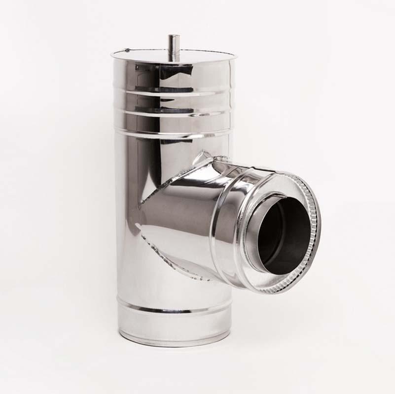 Н/Н Трійник 90° двост.s0,5 мм (АISI 304/430) d180/250 мм