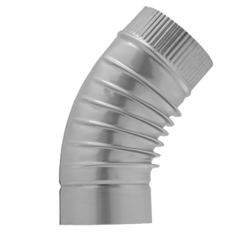 Відвід 45° d115 мм гофр.