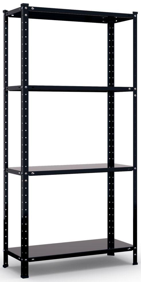 Стеллаж РЕК-3 1500х750х300 Меткас, 35 кг/полку, 4 полки, крашенный, металлический