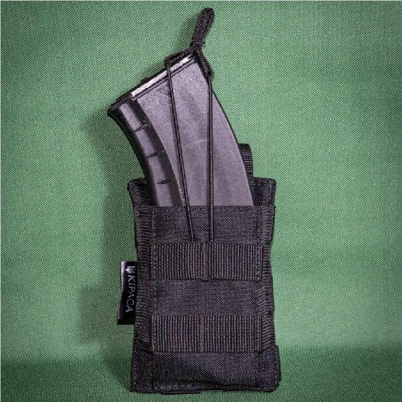 Підсумок одинарний під рожок Kirasa чорний (Арт.KI113)