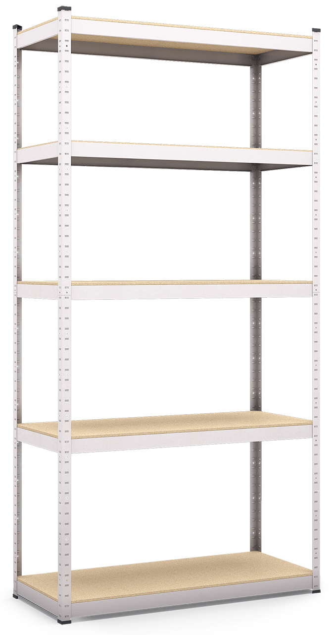 Стеллаж Стандарт ОД 1800х900х400 Меткас, 220 кг/полка, 5 полок, ДСП, оцинкованный, металлический, полочный