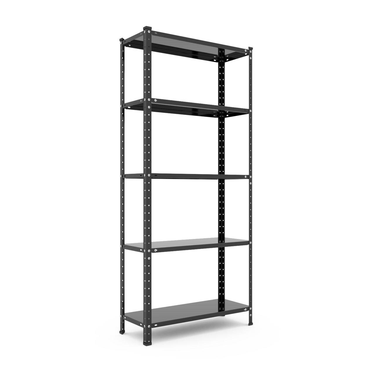 Стеллаж РЕК-4 1700х750х300 Меткас, 35 кг/полку, 5 полок, крашенный, металлический