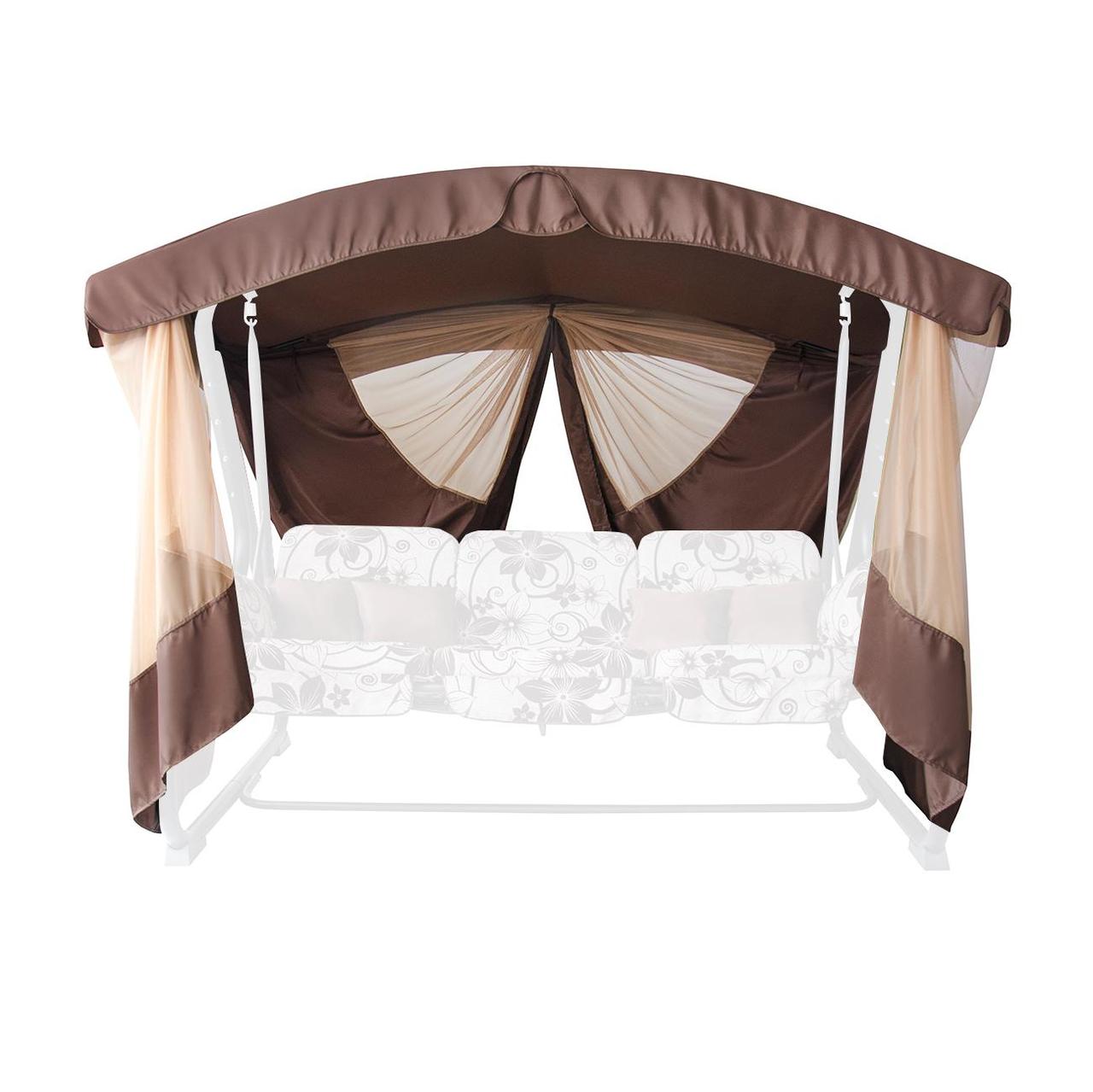 Тент з москітною сіткою на садову гойдалку 