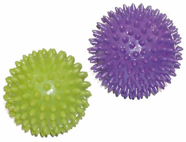Набір м'ячів для масажу та МФР Toorx PVC 7,5 см Verde та 9 см Viola (AHF-001)