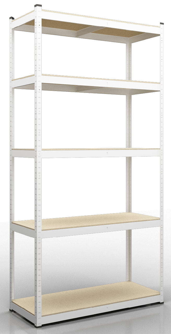 Стелаж Стандарт КМ 2000х1000х500 Міткас, 220 кг/полицю, 5 полиць, МДФ, фарбований, металевий