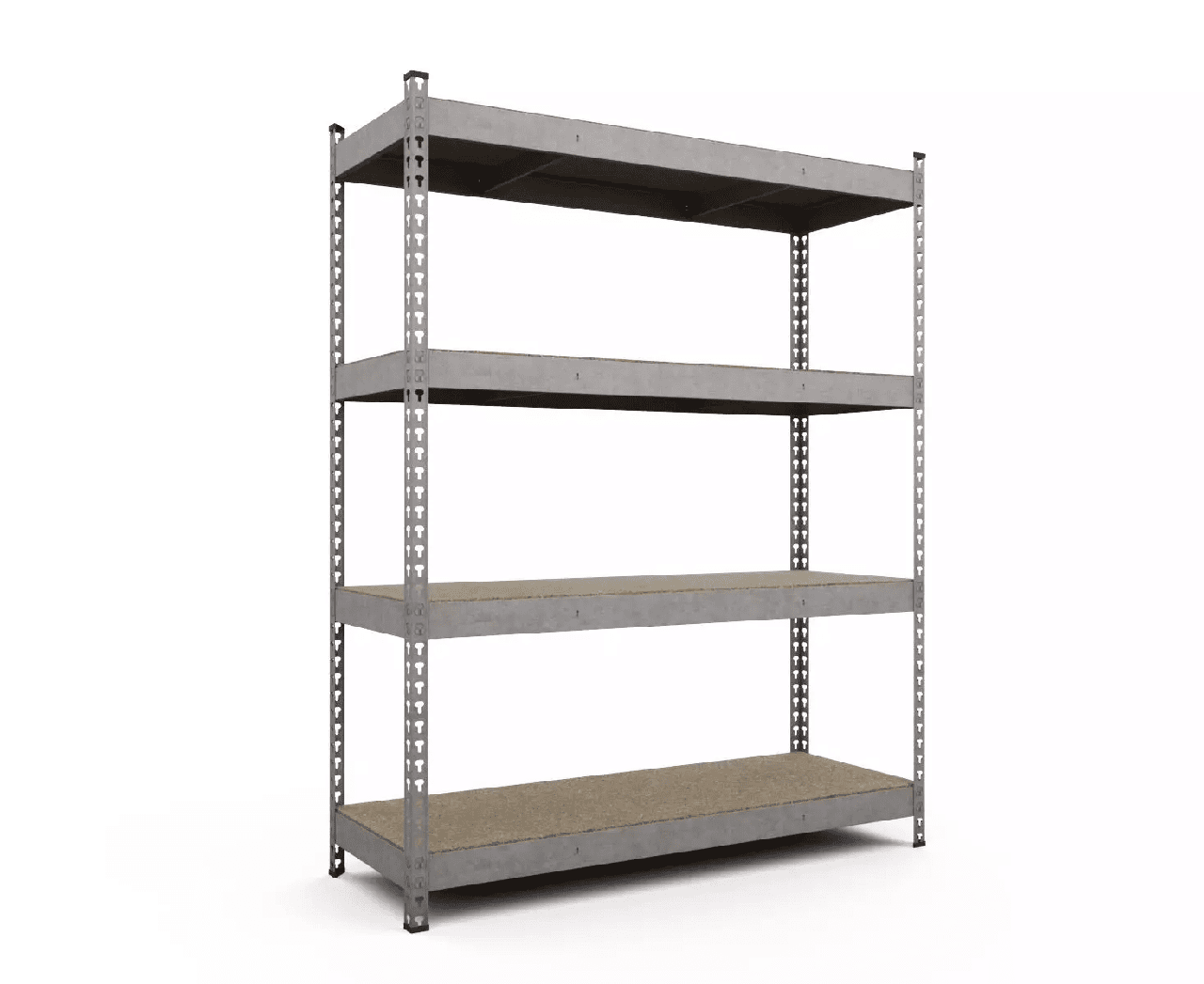 Стелаж МКП ОД 2880x1400x500 Міткас, 300 кг/полка, 4 полиці, ДСП, оцинкований, металевий