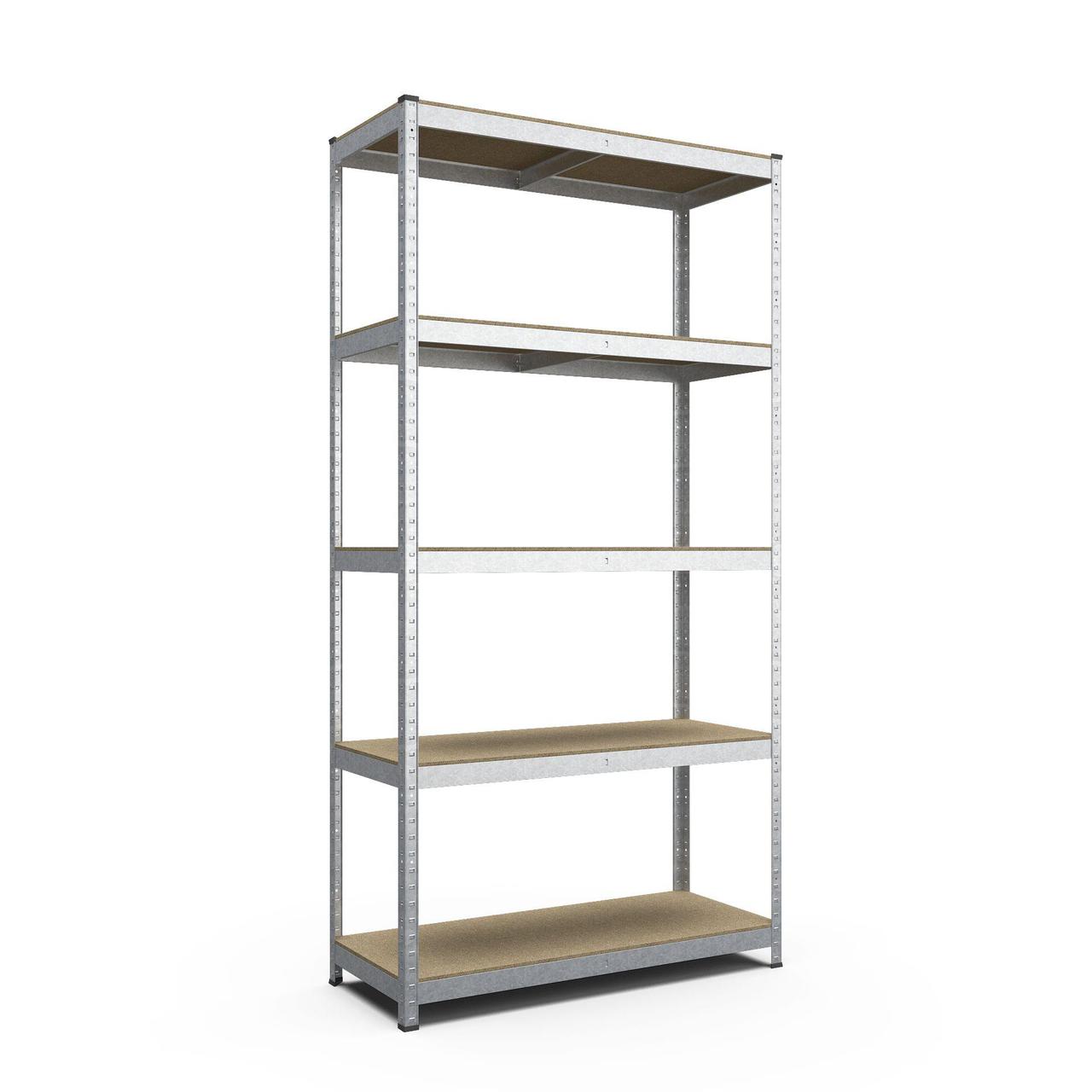 Стелаж Стандарт ОД 1800х900х500 Місяць, 220 кг/полицю, 5 полиць, ДСП, оцинкований, металевий