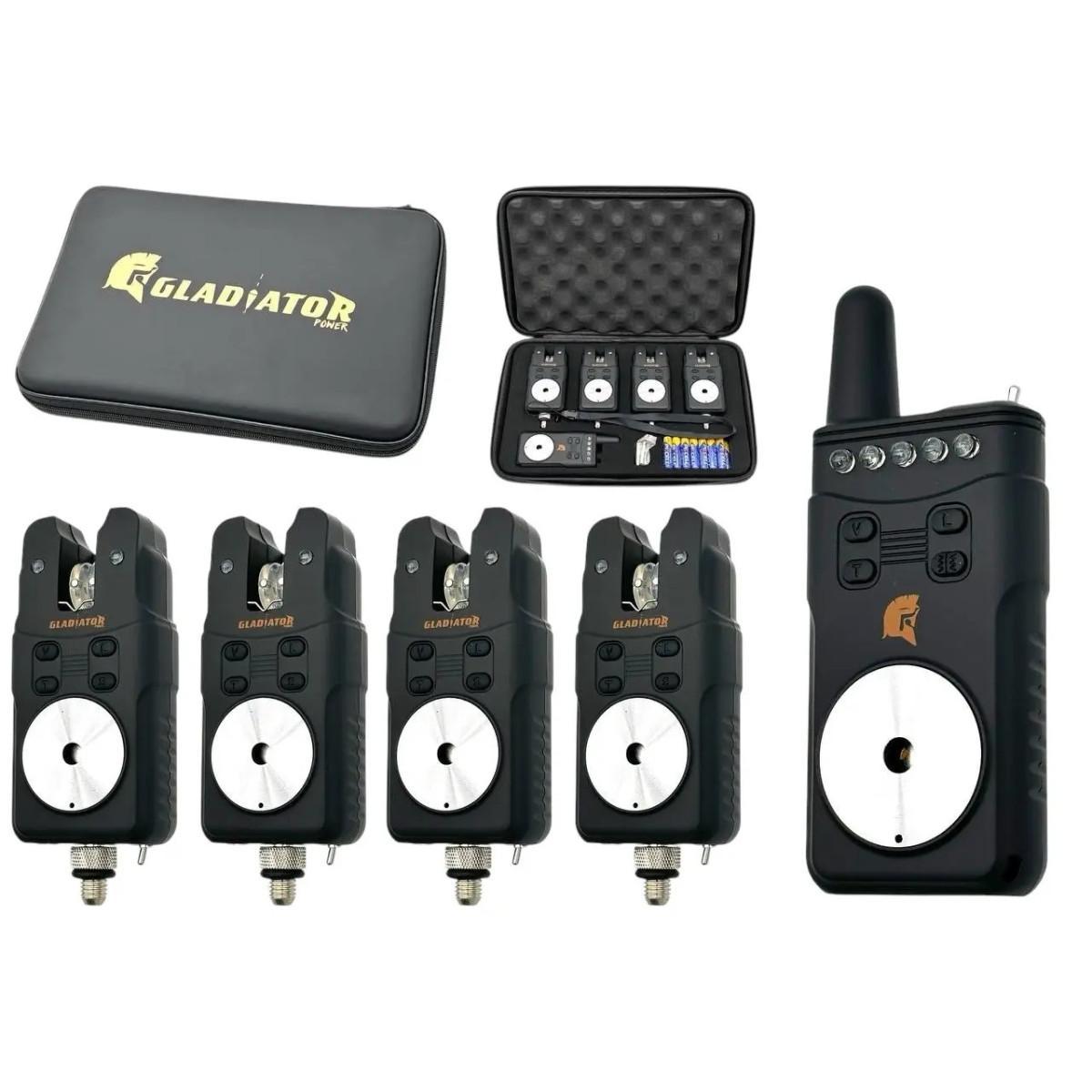 Набір сигналізаторів GLADIATOR RF698 4+1 Black з пейджером