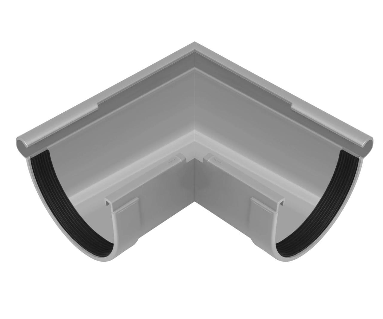 RW Кут жолоба зовнішній 90° d130 мм СІРИЙ