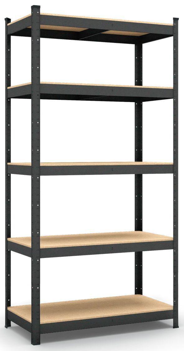 Стеллаж Бюджет КД 2200х1100х400 Меткас, 150 кг/полка, 5 полки, ДСП, крашенный, металлический