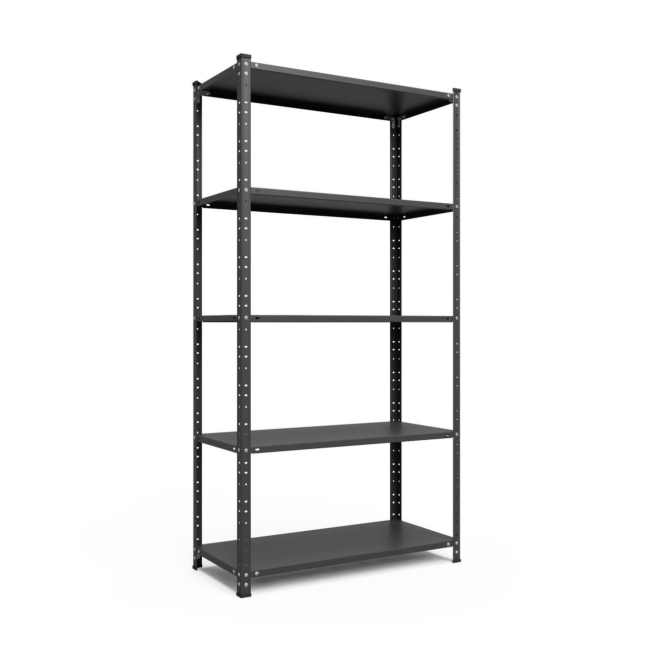 Стеллаж Элегант-1 1840х950х340 Меткас, 50 кг/полку , 5 полок, крашенный, металлический