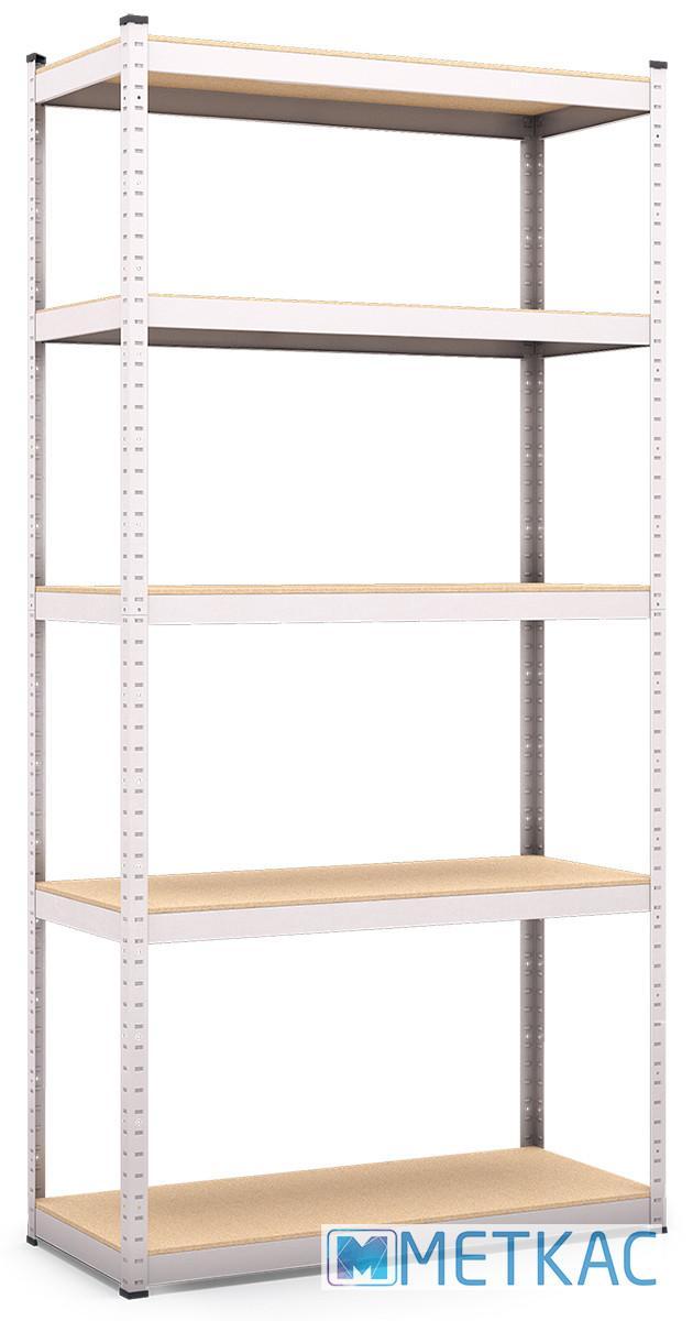 Стелаж Стандарт ОМ 2000х1200х600 Міткас, 220 кг/полицю, 5 полиць, МДФ, оцинкований, металевий, поличний