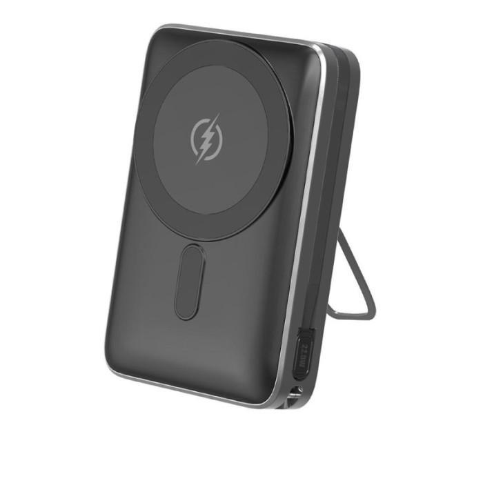 Power Bank Aspor A386 Magnetic Wireless 20000mAh (USB/Type-C/22.5W)- чорний (900182)