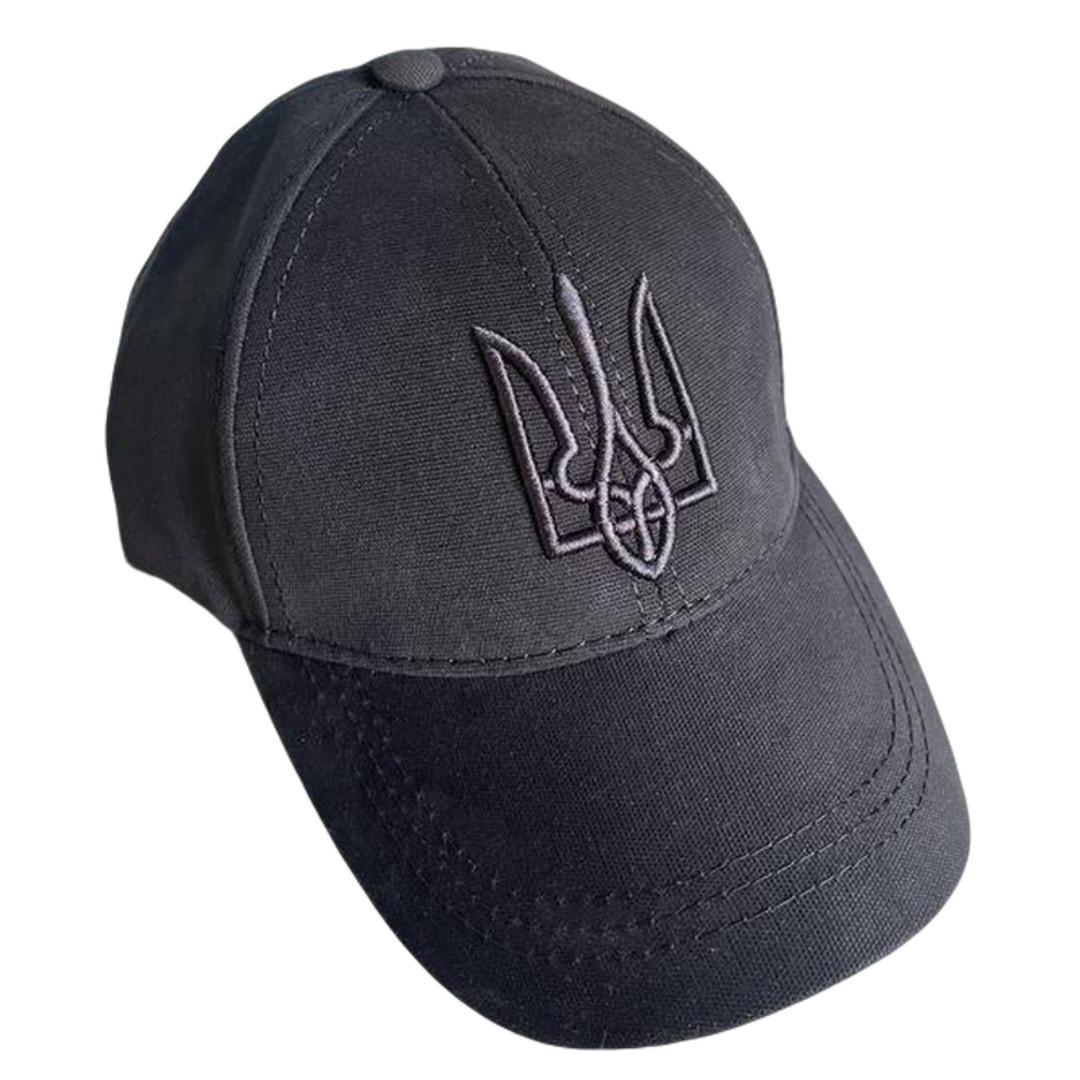 Кепка військова ЗСУ герб чорна (RA8962)