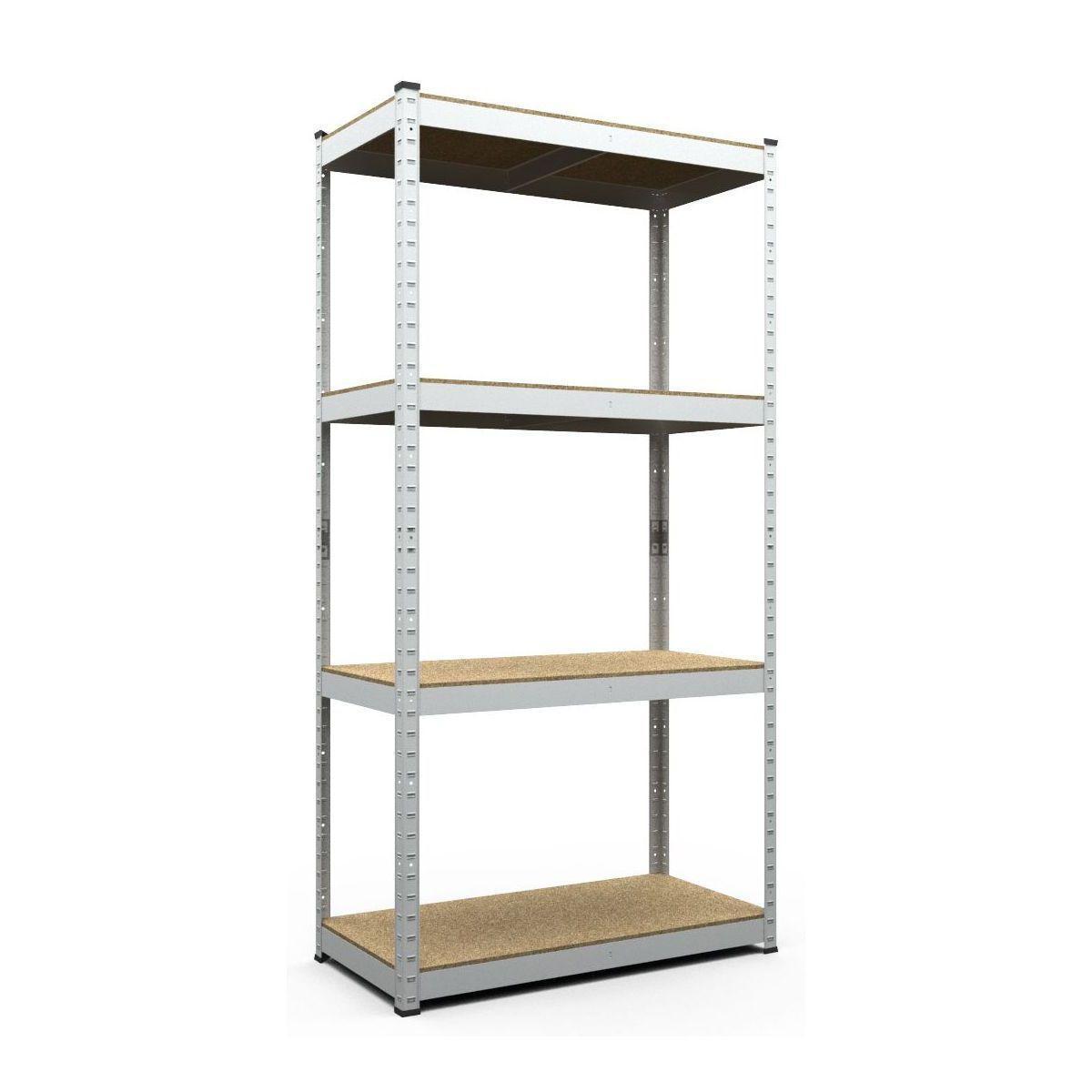 Стелаж SL Бюджет ОМ 1600х900х400 Міткас, 175 кг/полицю, 4 полиці, МДФ, оцинкований, металевий