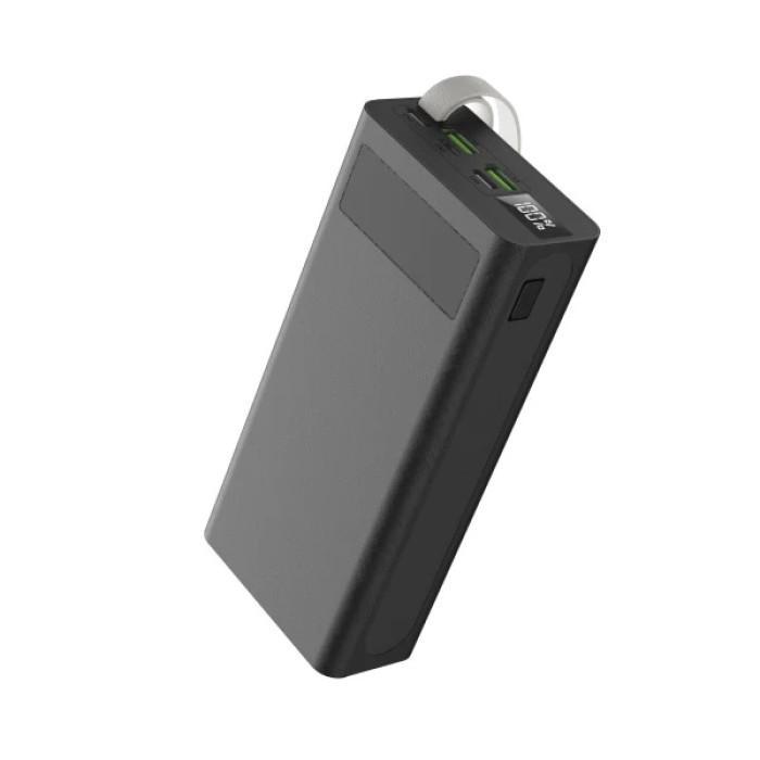 Power Bank Aspor A306 Fast Charge 30000mAh (USB-C/USB/Type-C/Lightning/22.5W)- чорний (900124)