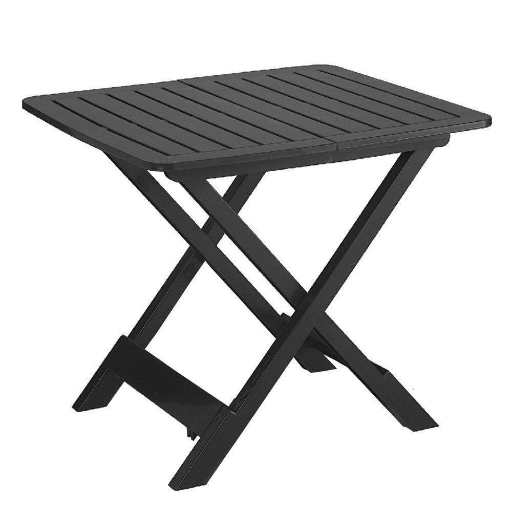Стіл Progarden TEVERE розкладний 79x72x70 антрацит