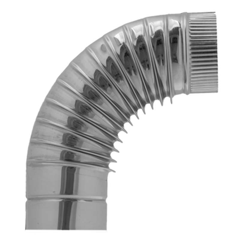 AISI 430 Відвід 90° s0,5 мм d125 мм гофр.