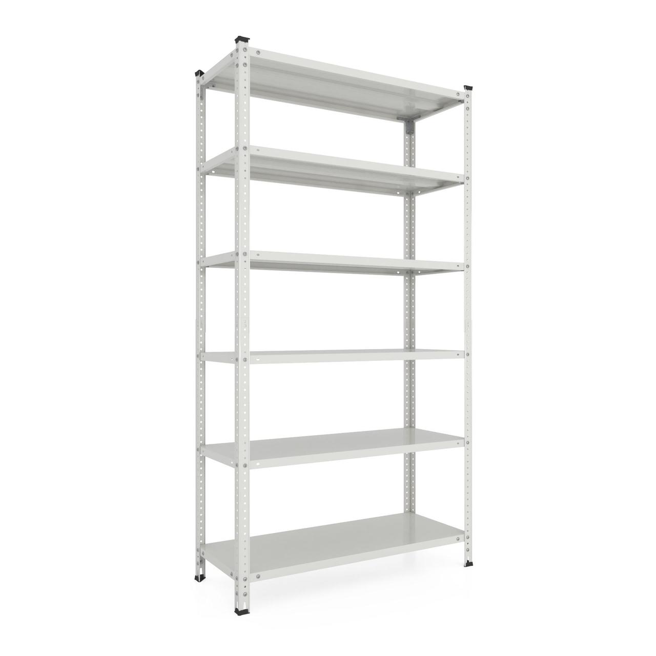 Стелаж Кронос КС 2200х900х500 Місяць, 80 кг/полицю, 6 полиць, фарбований, металевий