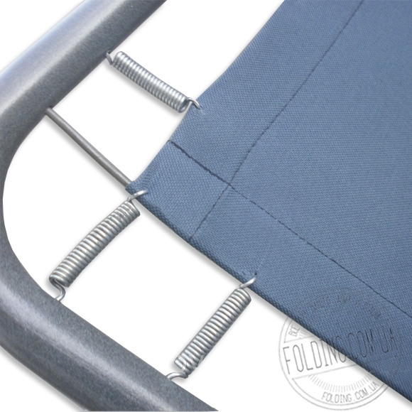 Раскладушка «Ретро», ткань кордура серого цвета.