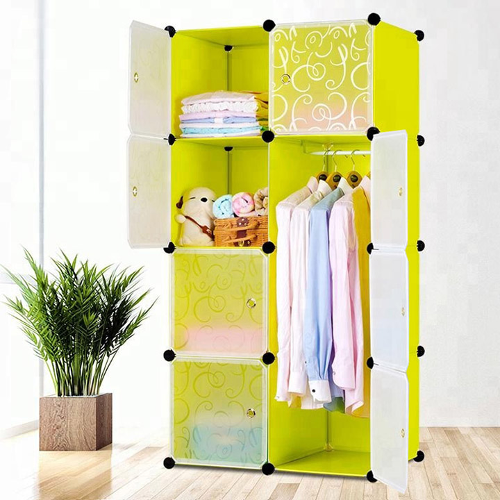 Пластикова складана шафа Storage Cube Cabinet «МР 28-51» Лайм