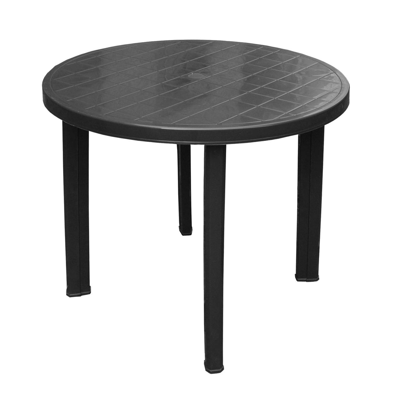 Стіл Progarden TONDO D90x72x72 антрацит