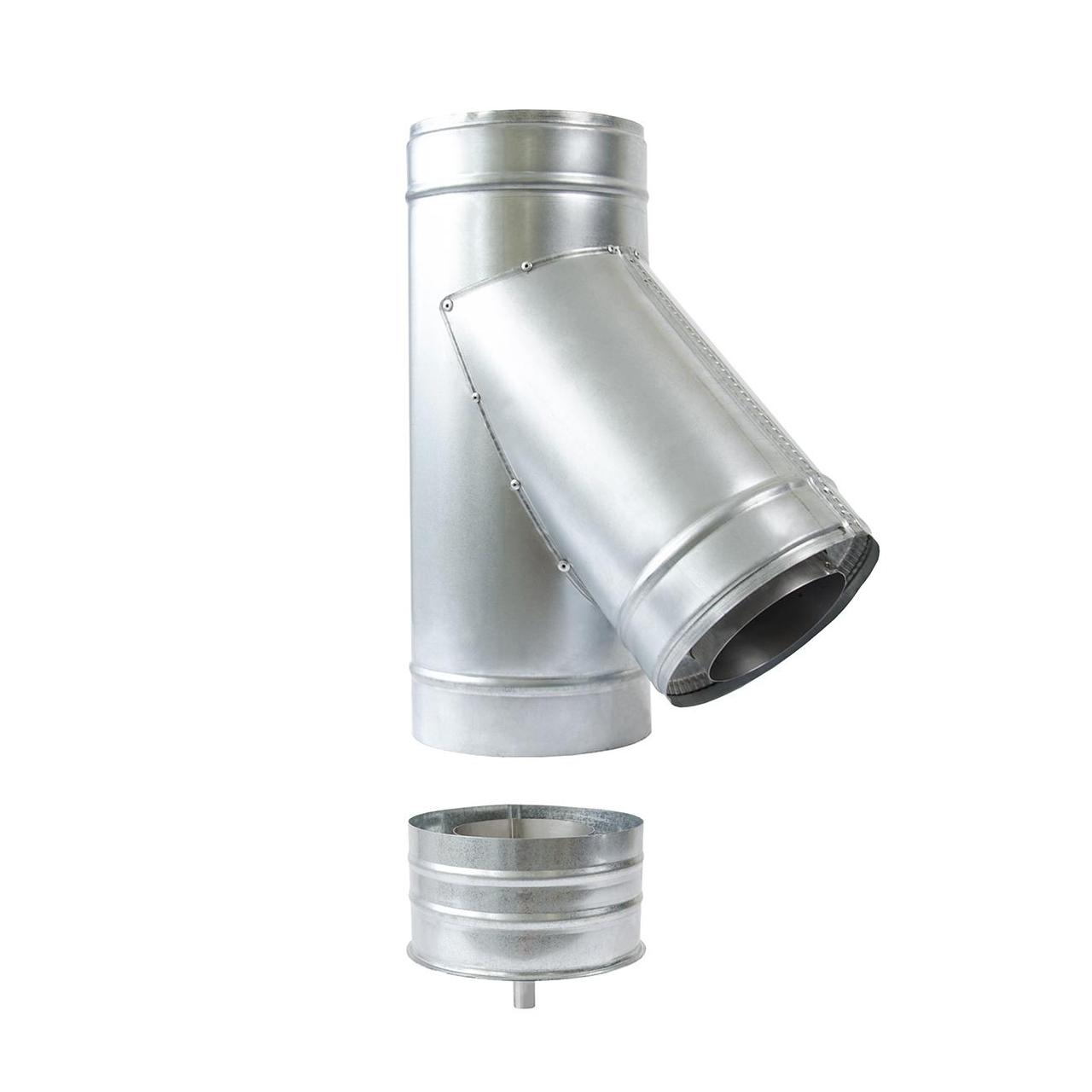 Н/ОЦ Тройник 45° двуст.s0,5 мм (AISI 304/ОЦ) d200/260 мм