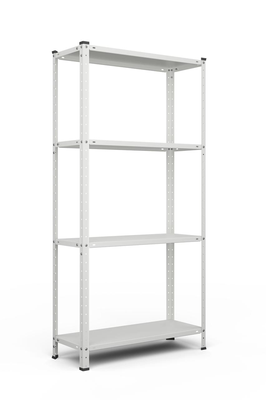 Стеллаж РЕК-1 1500х750х300 Меткас, 35 кг/полку, 4 полки, крашенный, металлический