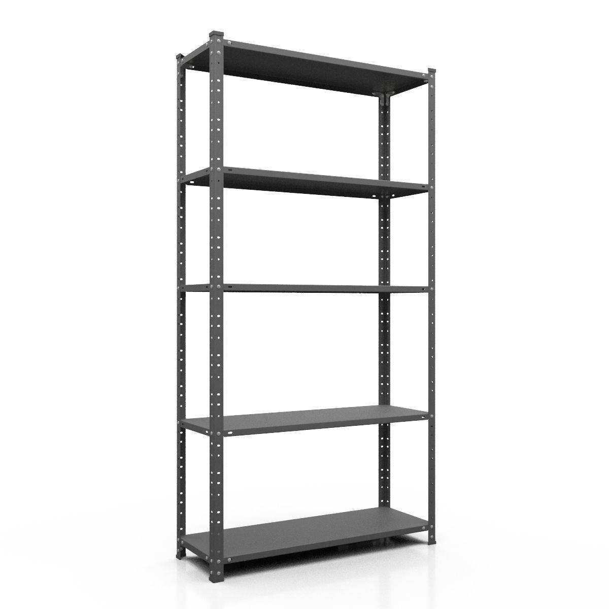 Стелаж Елегант-2 1840х950х440 Місячний, 50 кг/полицю, 5 полиць, фарбований, металевий