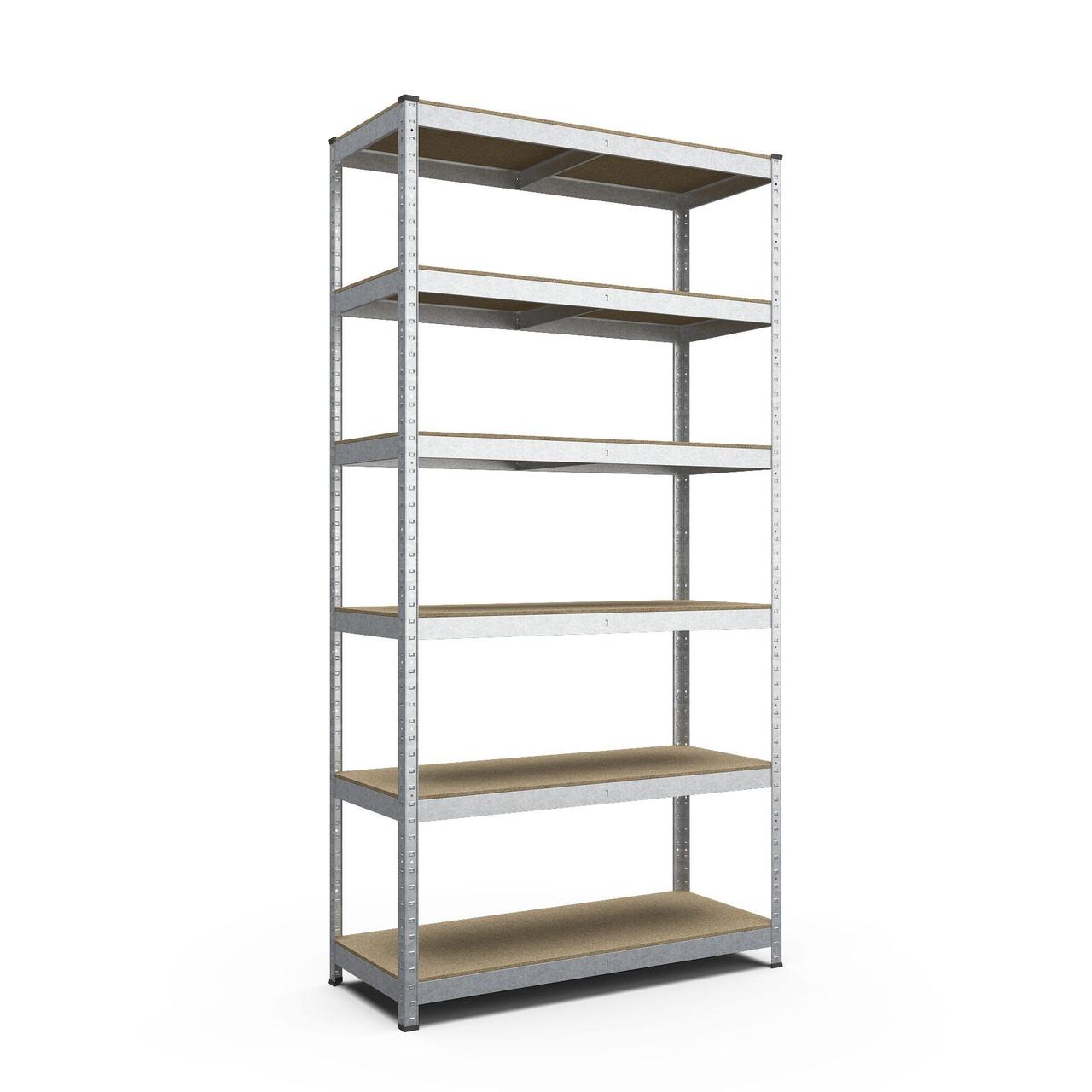 Стелаж Стандарт ОД 2850х1000х500 Міткас, 220 кг/полицю, 6 полиць, ДСП, оцинкований, металевий, поличний